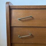 Vintage Scandinavian commode with tapered legs.