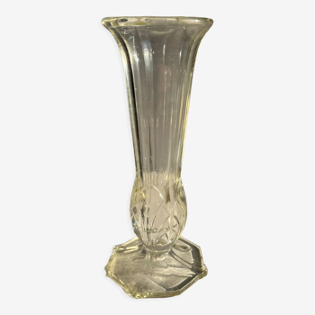 Vase en verre soufflé Art Déco H:20cm