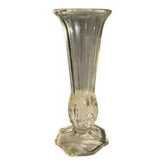 Vase en verre soufflé Art Déco H:20cm