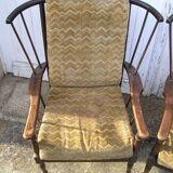 Paire de fauteuils "éventail"