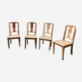 Lot 4 ArtDéco chairs