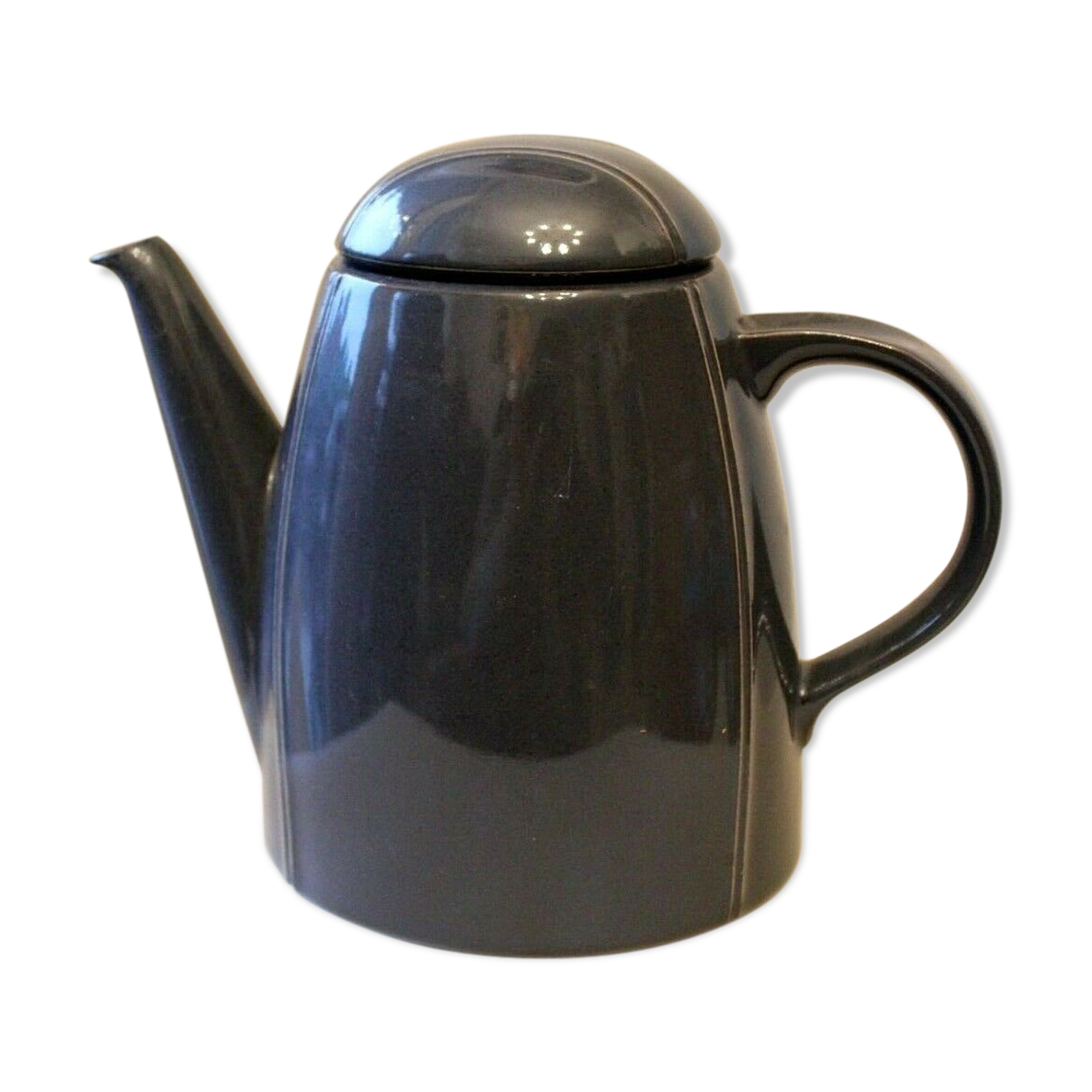 Vintage teapot design Thomas Germany oil grey color