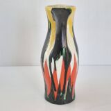 VASE SHAPED PITCHER VINTAGE 1950 CERAMIC SAINTE-RADEGONDE TOURAINE 50S 1950S