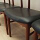 Set of four teak chairs, Danish design, 1960s, manufacture: Bruno Hansen, d