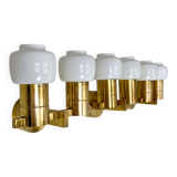 Brass and opaline glass wall lamps by Hans-Agne Jakobsson in mid-century style, Sweden, 1960s.