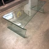 Glass coffee table