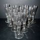 Portieux? Set of 10 cut glass champagne flutes from 1900 bistro.