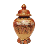 Vase chinois en porcelaine avec couvercle