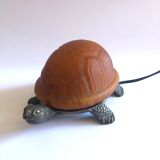 Amber turtle lamp