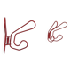 Set of 2 hooks Ettore Sottsass