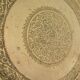 Moroccan patinated brass platter 70s