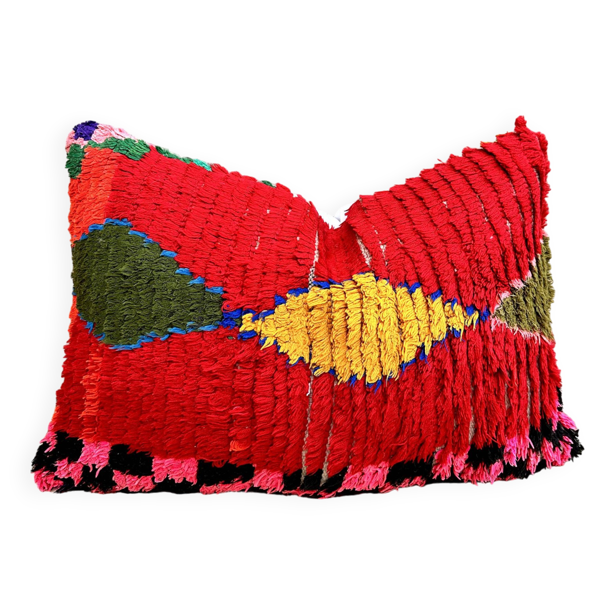 Vintage Moroccan berber boujaad pillow