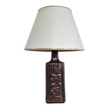 Lampe de table en grès émaillé par Desiree Stentøj, Danemark