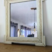 Miroir XIXᵉ au cadre patiné — Élégance et authenticité 45 x 39 cm