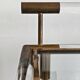 Modern mid-century bar cart in lucite, bronze, and glass, 1970s