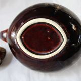 Glazed ceramic teapot
