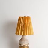 White and Gold Ceramic Table Lamp by Fratelli Fanciulacci, Italy 1970's