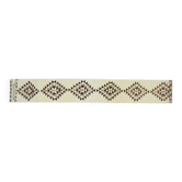 Tapis couloir vintage turc fait main en laine et coton beige des années 1970 51x354