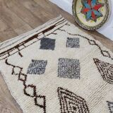 Handcrafted moroccan berber rug 172 x 87 cm