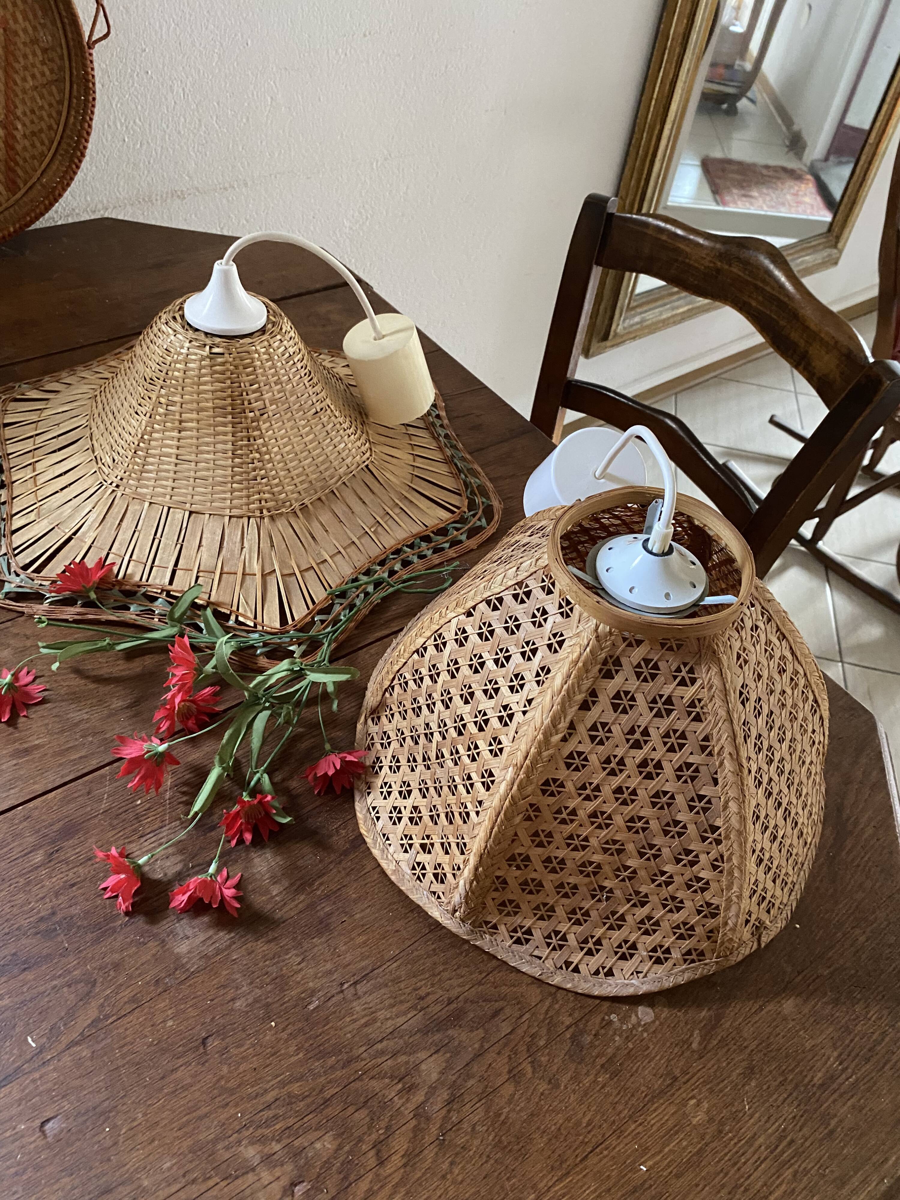 Braided wicker suspension