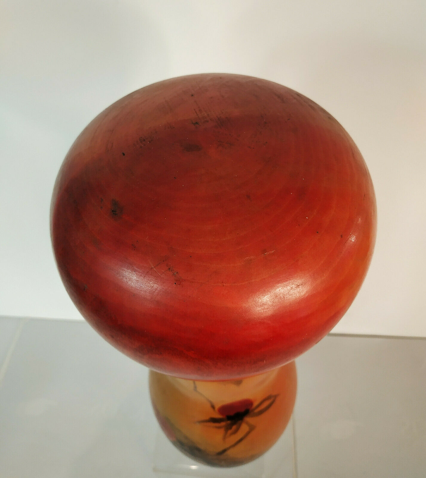 Grande Kokeshi - Winter camelia - master Watanabee Masao - 1917-2007