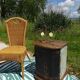Small wooden canoe furniture, solid teak