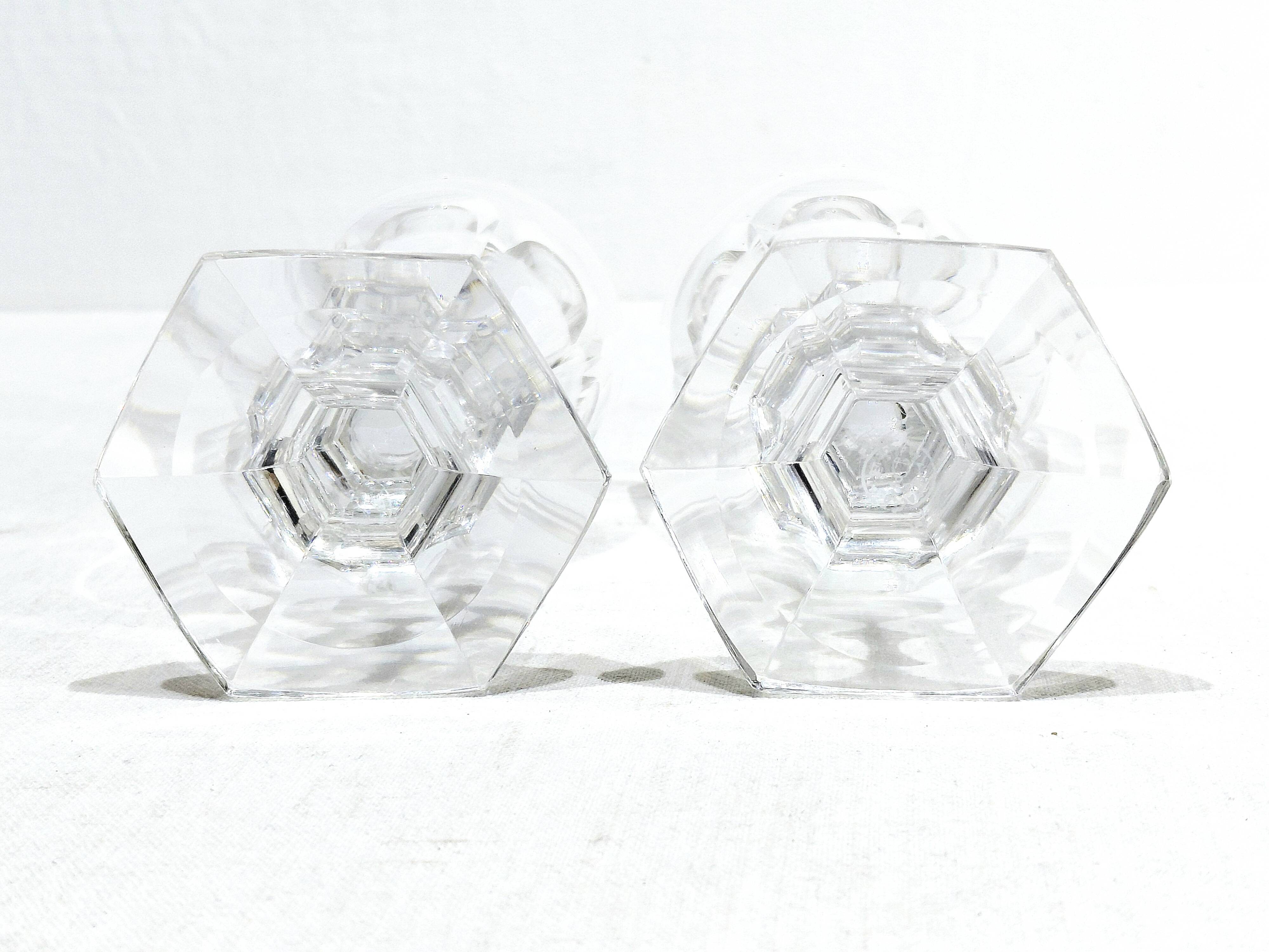 Baccarat - 2 White Wine Glasses - Harcourt Model