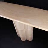 Vintage console in travertine