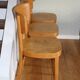 Série de 3 chaises bistrot 1950