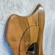 Vintage free-form mirror in solid wood.