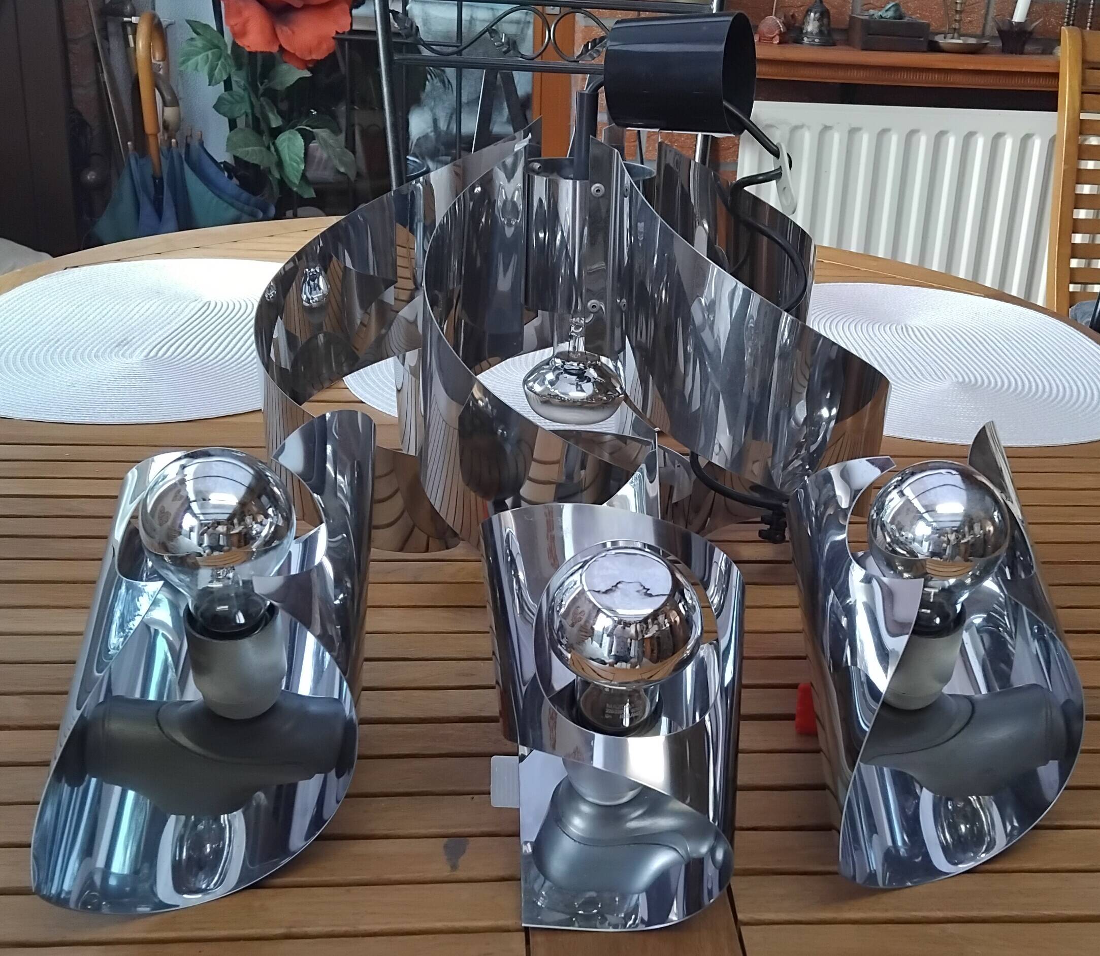 Coordinated Vintage Luminaire Ensemble and Space Age Design
