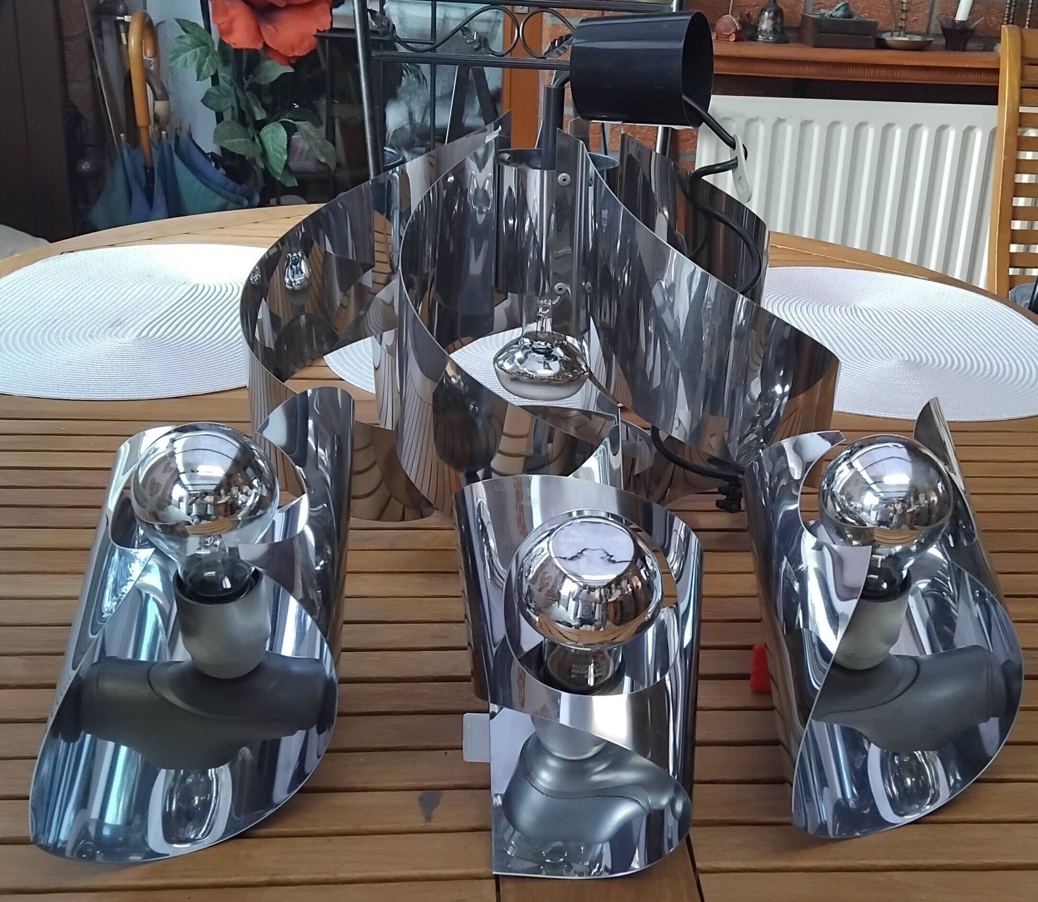 Ensemble Luminaire Coordonné Vintage et Design Space Age
