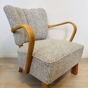 Fully Restored Vintage Lounge Arm Chair by Jindrich Halabala H-237, 1950’s
