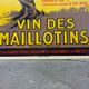 Old advertising of Bistrot - Advertising poster Vin des Maillotins