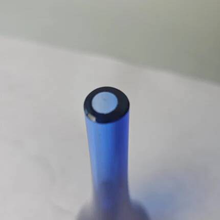 Blue Murano Sommerso collection Goccia drop-shaped soliflore vase.
