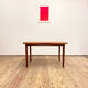 Extendable Mid Century Teak Dining Table with pull out leaves, Denmark, 1950s