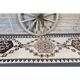 Vintage Turkish Oushak Handmade Wool Cotton White Runner Rug 100x320
