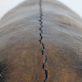 Leather pig ottoman  att dimitri omersa, 1960s