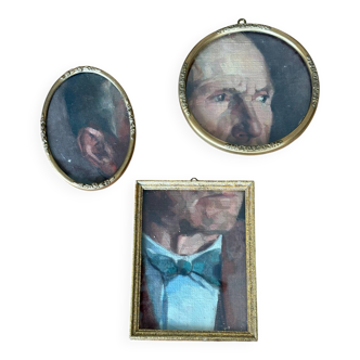 Portrait d'un dandy triptyque