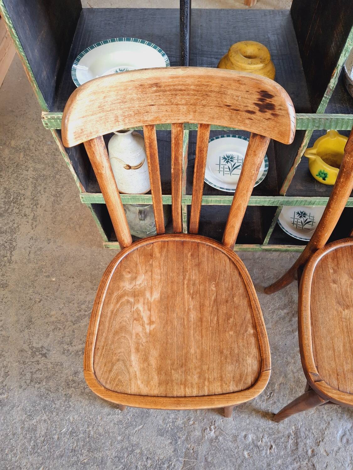 Old bistro chairs