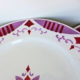 6 dessert plates from Moulin des Loups and Hamage, Madeleine model