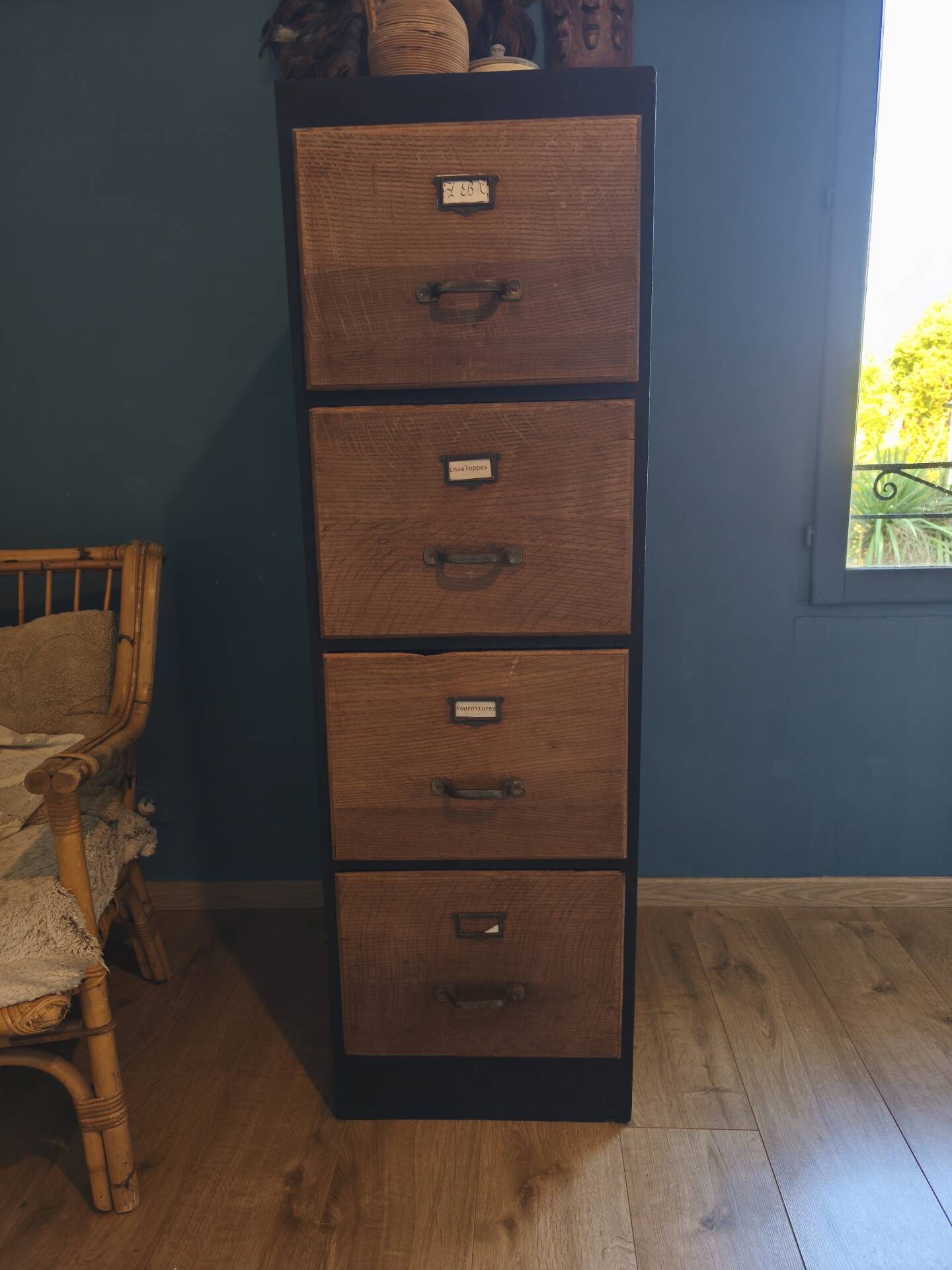 Old filing cabinet in chebev.