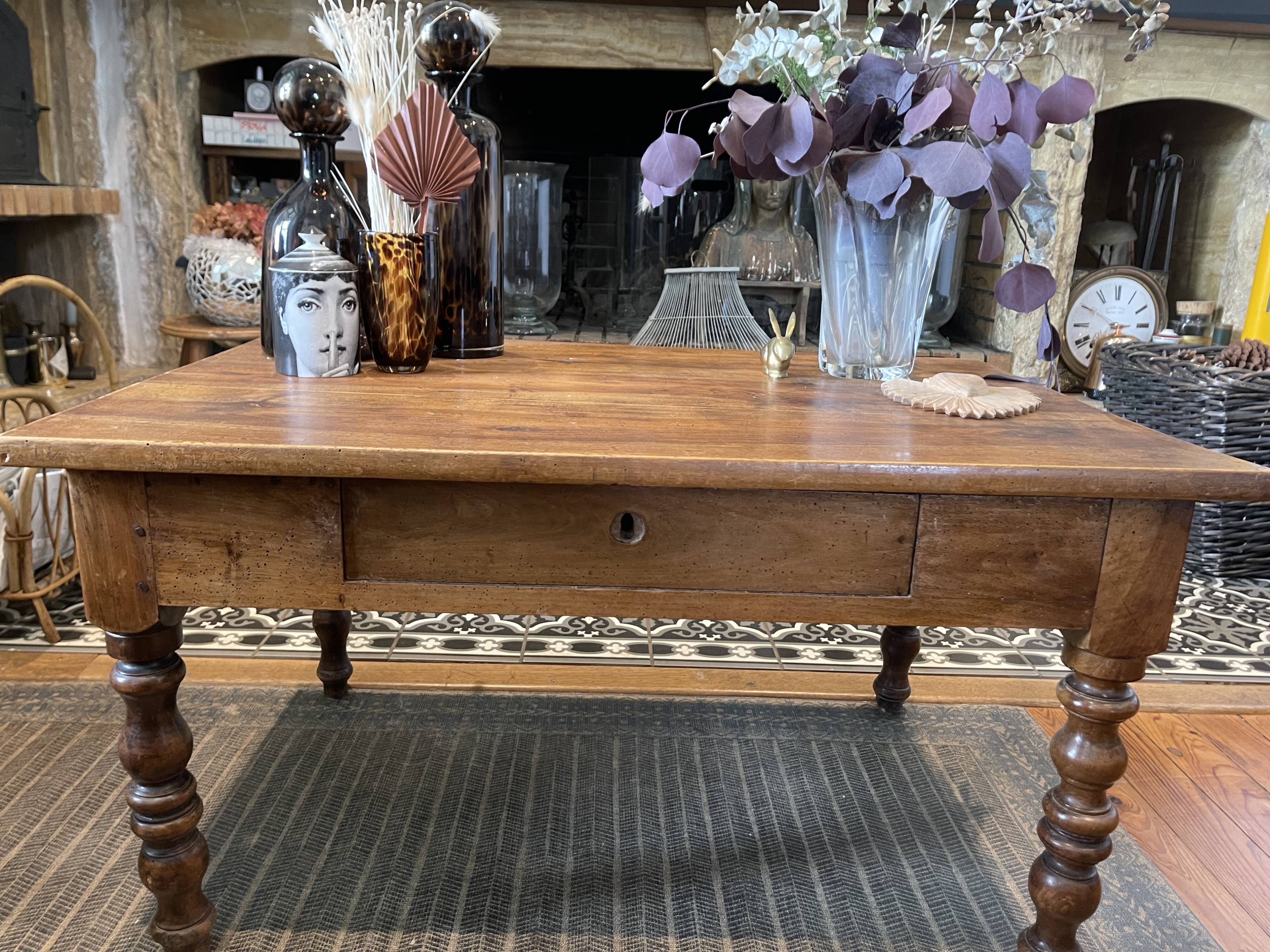 Wooden coffee table