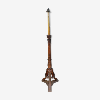 Lampadaire style Louis XVI en noyer