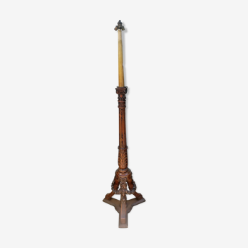 Louis XVI-style walnut lamppost