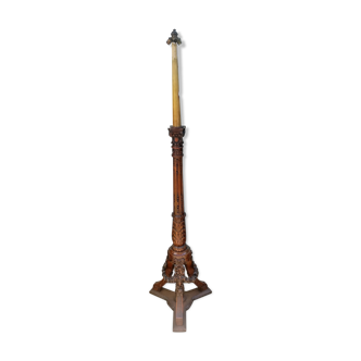 Louis XVI-style walnut lamppost