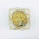 Mid-Century Amber Bubble Glass Flushmount or Wall Light by Helena Tynell for Limburg, Germany, 1960s