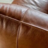 Le Bambole Sofa in Cognac Leather, Mario Bellini for B&B Italia 70s