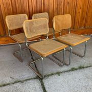 4 chaises italiennes du milieu du siècle Marcel Breuer B32 Cesca, années 70