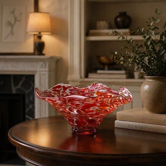 Coupe en verre soufflé de Murano 1970